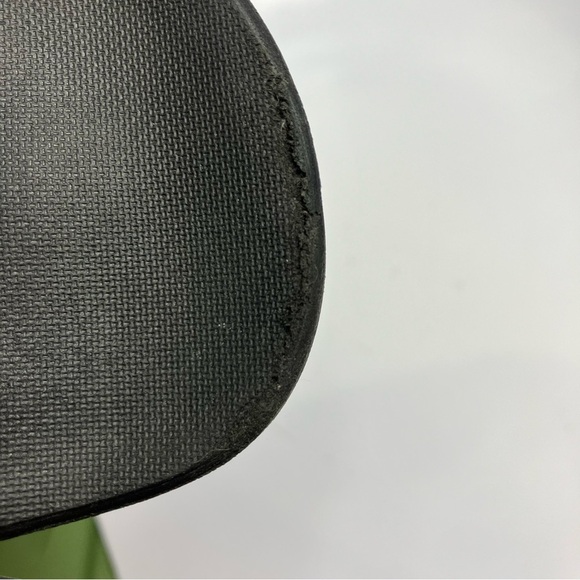 Adidas black &โ silver Adilette slides size 9 - Picture 4 of 7